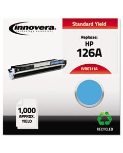 IVRE311A REMANUFACTURED CE311A (126A) TONER, 1000 PAGE-YIELD, CYAN