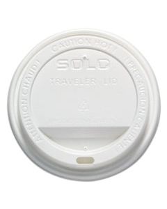 SCCOFTL160007 TRAVELER CAPPUCCINO STYLE DOME LID, FITS 12 OZ TO 16 OZ HOT CUPS, WHITE, 50/PACK, 6 PACKS/CARTON