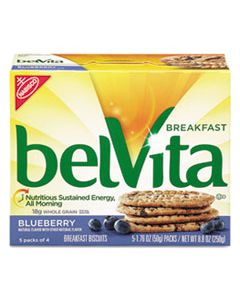 CDB02908 BELVITA BREAKFAST BISCUITS, 1.76 OZ PACK, BLUEBERRY, 64/CARTON