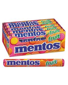 MEN4181 CHEWY MINTS, 1.32 OZ, MIXED FRUIT, 15 ROLLS/BOX