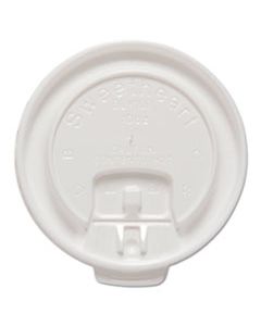 SCCDLX10RPK LIFT BACK AND LOCK TAB CUP LIDS FOR FOAM CUPS, FITS 10 OZ TROPHY CUPS, WHITE, 100/PACK