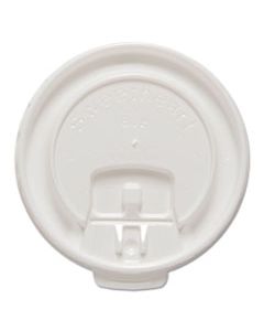 SCCDLX8RPK LIFT BACK AND LOCK TAB CUP LIDS FOR FOAM CUPS, FITS 8 OZ TROPHY CUPS, WHITE, 100/PACK