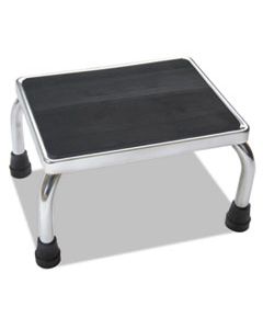 MIIMDS80430I FOOT STOOL, 1-STEP, 16W X 12D X 8.25H, STEEL, CHROME/BLACK MAT