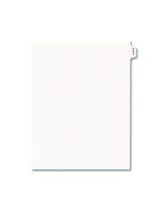AVE82107 ALLSTATE-STYLE LEGAL SIDE TAB DIVIDERS, EXHIBIT A, LETTER, WHITE, 25/PACK