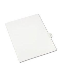 AVE82113 ALLSTATE-STYLE LEGAL SIDE TAB DIVIDERS, EXHIBIT G, LETTER, WHITE, 25/PACK