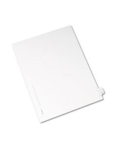 AVE82164 PREPRINTED LEGAL EXHIBIT SIDE TAB INDEX DIVIDERS, ALLSTATE STYLE, 26-TAB, B, 11 X 8.5, WHITE, 25/PACK