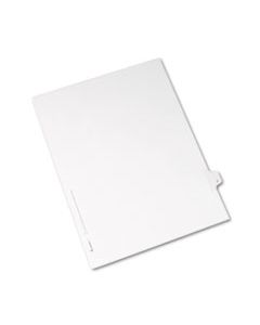 AVE82168 PREPRINTED LEGAL EXHIBIT SIDE TAB INDEX DIVIDERS, ALLSTATE STYLE, 26-TAB, F, 11 X 8.5, WHITE, 25/PACK