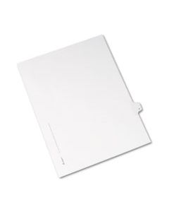 AVE82170 PREPRINTED LEGAL EXHIBIT SIDE TAB INDEX DIVIDERS, ALLSTATE STYLE, 26-TAB, H, 11 X 8.5, WHITE, 25/PACK