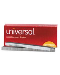 UNV79000 STANDARD CHISEL POINT STAPLES, 0.25" LEG, 0.5" CROWN, STEEL, 5,000/BOX