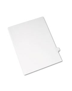 AVE82183 PREPRINTED LEGAL EXHIBIT SIDE TAB INDEX DIVIDERS, ALLSTATE STYLE, 26-TAB, U, 11 X 8.5, WHITE, 25/PACK