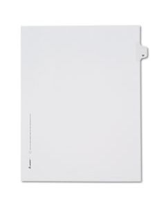AVE82185 PREPRINTED LEGAL EXHIBIT SIDE TAB INDEX DIVIDERS, ALLSTATE STYLE, 26-TAB, W, 11 X 8.5, WHITE, 25/PACK