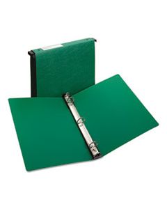 AVE14802 HANGING STORAGE FLEXIBLE NON-VIEW BINDER WITH ROUND RINGS, 3 RINGS, 1" CAPACITY, 11 X 8.5, GREEN