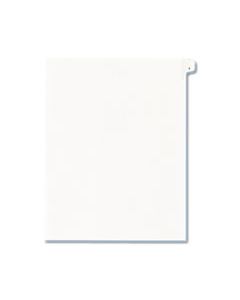 AVE82199 PREPRINTED LEGAL EXHIBIT SIDE TAB INDEX DIVIDERS, ALLSTATE STYLE, 10-TAB, 1, 11 X 8.5, WHITE, 25/PACK