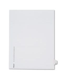 AVE82201 PREPRINTED LEGAL EXHIBIT SIDE TAB INDEX DIVIDERS, ALLSTATE STYLE, 10-TAB, 3, 11 X 8.5, WHITE, 25/PACK