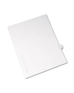 AVE82206 PREPRINTED LEGAL EXHIBIT SIDE TAB INDEX DIVIDERS, ALLSTATE STYLE, 10-TAB, 8, 11 X 8.5, WHITE, 25/PACK