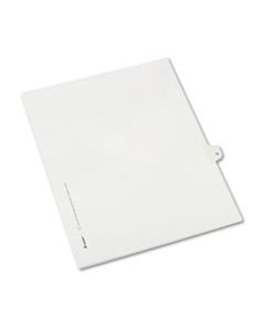 AVE82208 PREPRINTED LEGAL EXHIBIT SIDE TAB INDEX DIVIDERS, ALLSTATE STYLE, 10-TAB, 10, 11 X 8.5, WHITE, 25/PACK
