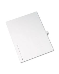 AVE82209 PREPRINTED LEGAL EXHIBIT SIDE TAB INDEX DIVIDERS, ALLSTATE STYLE, 10-TAB, 11, 11 X 8.5, WHITE, 25/PACK