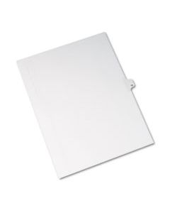 AVE82211 PREPRINTED LEGAL EXHIBIT SIDE TAB INDEX DIVIDERS, ALLSTATE STYLE, 10-TAB, 13, 11 X 8.5, WHITE, 25/PACK