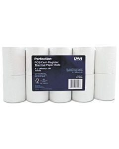 ICX90781356 DIRECT THERMAL PRINTING THERMAL PAPER ROLLS, 3.13" X 230 FT, WHITE, 10/PACK
