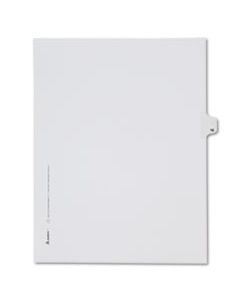 AVE82214 PREPRINTED LEGAL EXHIBIT SIDE TAB INDEX DIVIDERS, ALLSTATE STYLE, 10-TAB, 16, 11 X 8.5, WHITE, 25/PACK