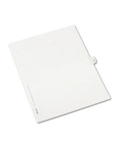 AVE82236 PREPRINTED LEGAL EXHIBIT SIDE TAB INDEX DIVIDERS, ALLSTATE STYLE, 10-TAB, 38, 11 X 8.5, WHITE, 25/PACK