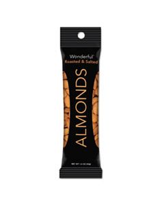 PAM042722C35S WONDERFUL ALMONDS, DRY ROASTED AND SALTED, 1.5 OZ, 12/BOX