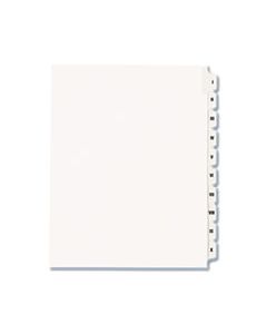 AVE82319 PREPRINTED LEGAL EXHIBIT SIDE TAB INDEX DIVIDERS, ALLSTATE STYLE, 10-TAB, I TO X, 11 X 8.5, WHITE, 1 SET