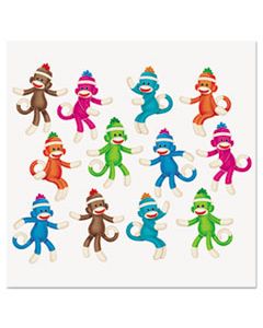 TEPT10608 SOCK MONKEYS CLASSIC ACCENTS VARIETY PACK, 6", 36 PIECES