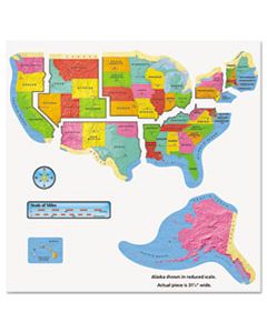 TEPT8160 BULLETIN BOARD BOX SETS, UNITED STATES MAP, 46" X 24"