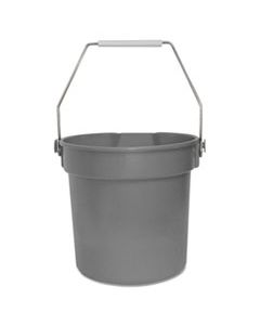 IMP5510 DELUXE HEAVY-DUTY BUCKET, GRAY, POLYPROPYLENE, 10QT, 10 5/8DIA X 10 1/4H