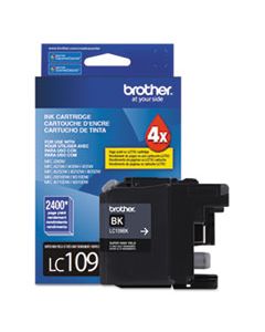 BRTLC109BK LC109BK INNOBELLA SUPER HIGH-YIELD INK, 2400 PAGE-YIELD, BLACK