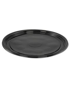 WNAA512PBL CATERLINE CASUALS THERMOFORMED PLATTERS, PET, BLACK, 12" DIAMETER