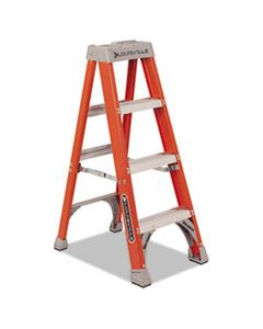 DADFS1504 FIBERGLASS HEAVY DUTY STEP LADDER, 23" WORKING HEIGHT, 300 LBS CAPACITY, 3 STEP, ORANGE