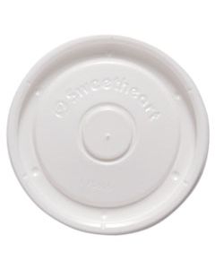 SCCLVS535 POLYSTYRENE FOOD CONTAINER LIDS, WHITE, 100/BAG, 24 BAGS/CARTON