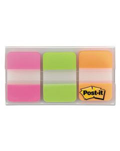 MMM686PGO 1" TABS, 1/5-CUT TABS, ASSORTED BRIGHTS, 1" WIDE, 66/PACK