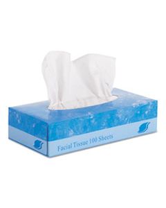 GEN6501 FACIAL TISSUE, 2-PLY, WHITE, FLAT BOX, 100 SHEETS/BOX, 30 BOXES/CARTON