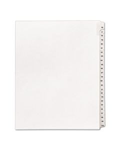 AVE01704 PREPRINTED LEGAL EXHIBIT SIDE TAB INDEX DIVIDERS, ALLSTATE STYLE, 25-TAB, 76 TO 100, 11 X 8.5, WHITE, 1 SET