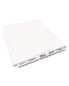 AVE11376 PREPRINTED LEGAL EXHIBIT BOTTOM TAB INDEX DIVIDERS, AVERY STYLE, 27-TAB, EXHIBIT A TO EXHIBIT Z, 11 X 8.5, WHITE, 1 SET