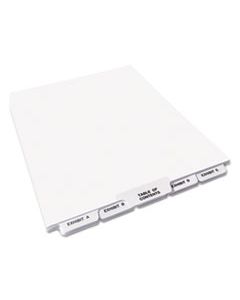 AVE11376 PREPRINTED LEGAL EXHIBIT BOTTOM TAB INDEX DIVIDERS, AVERY STYLE, 27-TAB, EXHIBIT A TO EXHIBIT Z, 11 X 8.5, WHITE, 1 SET