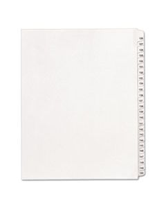 AVE01706 PREPRINTED LEGAL EXHIBIT SIDE TAB INDEX DIVIDERS, ALLSTATE STYLE, 25-TAB, 126 TO 150, 11 X 8.5, WHITE, 1 SET