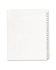 AVE01703 PREPRINTED LEGAL EXHIBIT SIDE TAB INDEX DIVIDERS, ALLSTATE STYLE, 25-TAB, 51 TO 75, 11 X 8.5, WHITE, 1 SET