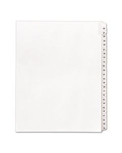 AVE01702 PREPRINTED LEGAL EXHIBIT SIDE TAB INDEX DIVIDERS, ALLSTATE STYLE, 25-TAB, 26 TO 50, 11 X 8.5, WHITE, 1 SET