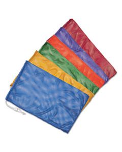 CSIMB18SET HEAVY-DUTY MESH BAG, 12" X 18", GOLD, GREEN, ORANGE, PURPLE, ROYAL BLUE, SCARLET RED, 6/SET