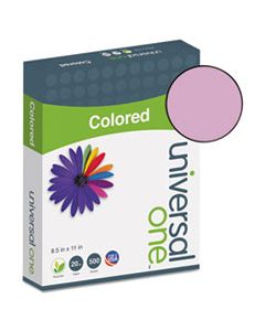 UNV11212 DELUXE COLORED PAPER, 20LB, 8.5 X 11, ORCHID, 500/REAM