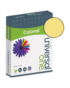 UNV11205 DELUXE COLORED PAPER, 20LB, 8.5 X 11, GOLDENROD, 500/REAM