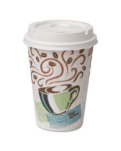 DXE5342COMBO6CT PERFECTOUCH PAPER HOT CUPS AND LIDS COMBO, 12 OZ, MULTICOLOR, 50 CUPS/LIDS/PACK, 6/PACKS/CARTON