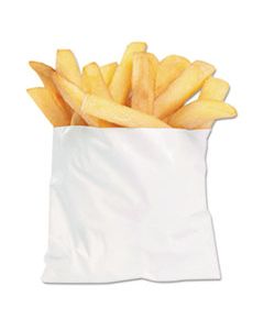 BGC450003 FRENCH FRY BAGS, 4.5" X 3.5", WHITE, 2,000/CARTON