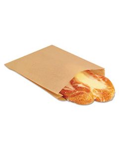 BGC300100 ECOCRAFT GREASE-RESISTANT SANDWICH BAGS, 6.5" X 8", NATURAL, 2,000/CARTON