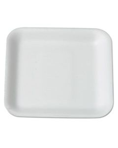 GNP1SWH SUPERMARKET TRAY, FOAM, WHITE, 5-1/4 X 5-1/4, 125/BAG