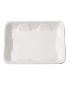 GNP4DWH SUPERMARKET TRAY, FOAM, WHITE, 9-1/4 X 7-1/4 X 4/5, 125/BAG